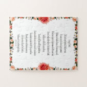 Psalm 23, Rose Blume, Herausforderung Puzzle leich (Horizontal)