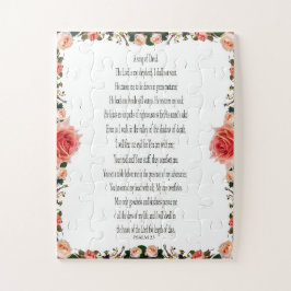 Psalm 23, Rose Blume, Herausforderung Puzzle leich