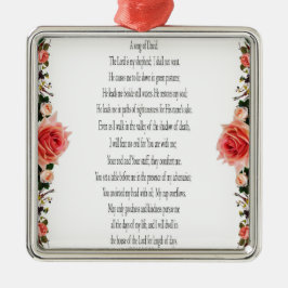 Psalm 23, Rose Blume, Metallverzierung Ornament Aus Metall