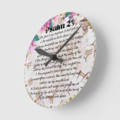 Psalm 23 runde wanduhr (Winkel)