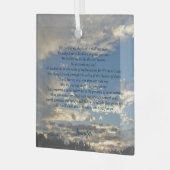 Psalm 23 Schöne Christliche Weihnachtszeit Ornament Aus Glas (Vorderseite links)