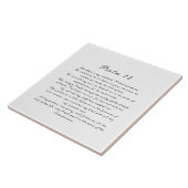 Psalm 23 Schrift Einfach Elegant Schwarz & Weiß Fliese (Seite)