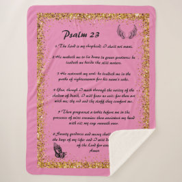 Psalm 23 Sherpa Blanket Sherpadecke