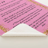 Psalm 23 Sherpa Blanket Sherpadecke (3/4)