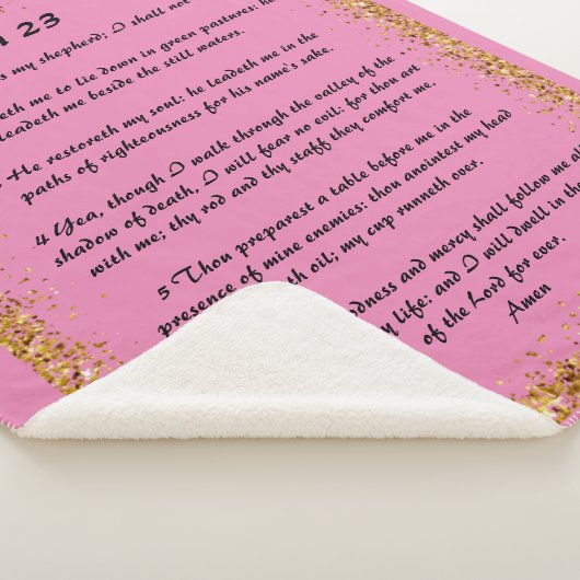 Psalm 23 Sherpa Blanket Sherpadecke (3/4)