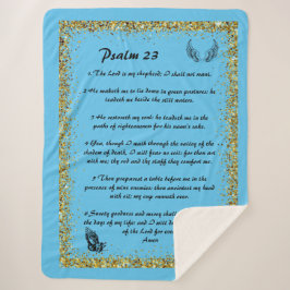 Psalm 23 Sherpa Blanket Sherpadecke