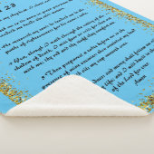 Psalm 23 Sherpa Blanket Sherpadecke (3/4)