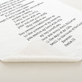 Psalm 23 Sherpa Fleece Blanket KUSTOMIZABLE Sherpadecke (3/4)