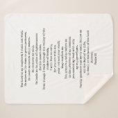Psalm 23 Sherpa Fleece Blanket KUSTOMIZABLE Sherpadecke (Vorderseite (Horizontal))