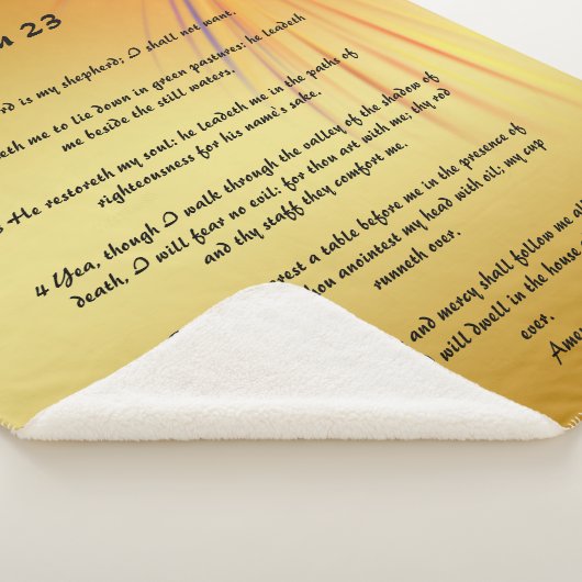 Psalm 23 sherpadecke (3/4)