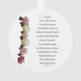 Psalm 23, Song für David, Circle Acronylic Ornamen Ornament