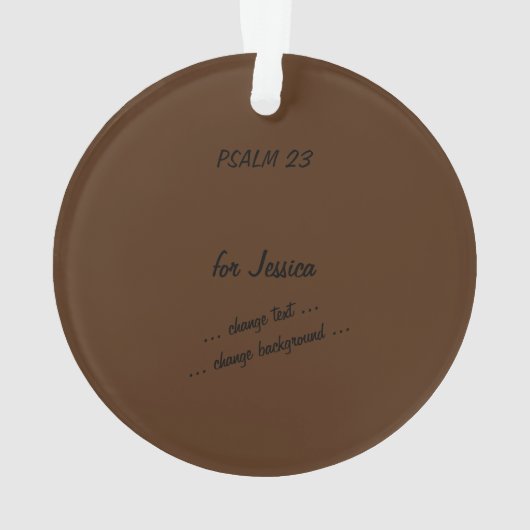 Psalm 23, Song für David, Fire Sky, Ornament (Rückseite)