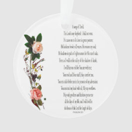 Psalm 23, Song für David, florale Acrylschmuck Ornament