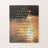 Psalm 23, Sonnenuntergang auf stillem Wasser 252 S Puzzle (Vertikal)