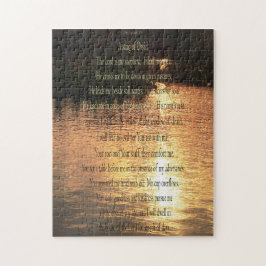Psalm 23, Sonnenuntergang auf stillem Wasser 252 S Puzzle