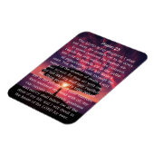 Psalm 23 Sonnenuntergang Magnet (Linke Seite)