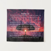 Psalm 23 Sonnenuntergang Wandteppich (Vorderseite (Horizontal))