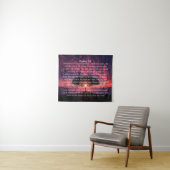 Psalm 23 Sonnenuntergang Wandteppich (Beispiel (Horizontal))