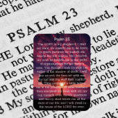 Psalm 23 Sonnenuntergangsbaum Magnet
