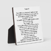 Psalm 23 Square Tabletop Foto Plaque Fotoplatte (Vorderseite)