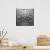 Psalm 23 - Stahl Poster (Küche)