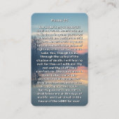 Psalm 23 Sunset Lake Memorial Prayer Card Visitenkarte (Vorderseite)