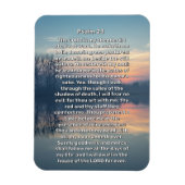 Psalm 23 Sunset Lake Religious Magnet (Vertikal)