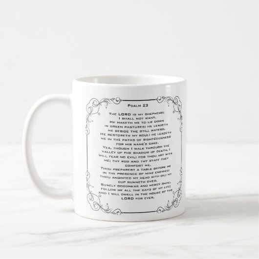 Psalm 23 Tasse (Links)