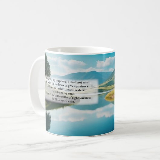 Psalm 23 Tasse (Vorderseite Links)
