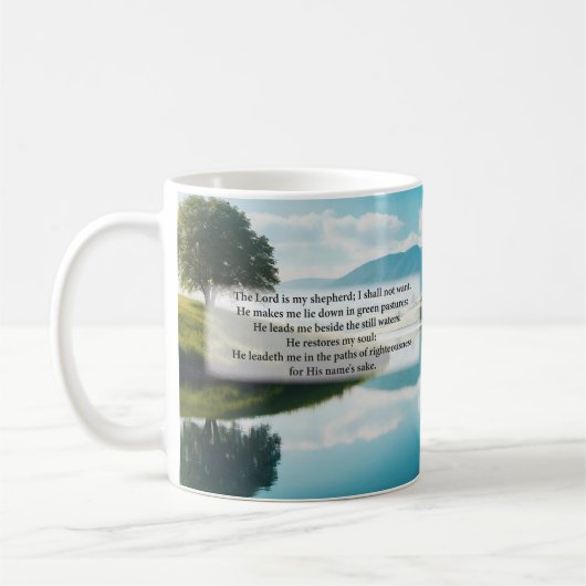 Psalm 23 Tasse (Links)
