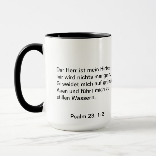 Psalm 23 tasse (Links)