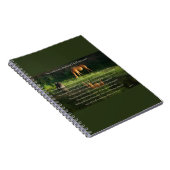 Psalm 23 Text mit Pferd neben stillem Wasser Notizblock (Rechte Seite)