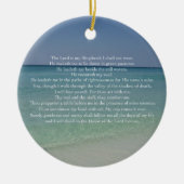 Psalm 23 The Lord is My Shepherd Beautiful Beach Keramik Ornament (Vorne)