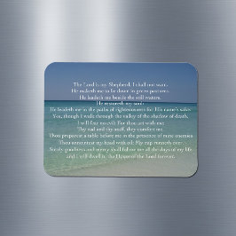 Psalm 23 The Lord is My Shepherd Beautiful Beach Magnet