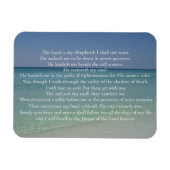 Psalm 23 The Lord is My Shepherd Beautiful Beach Magnet (Horizontal)