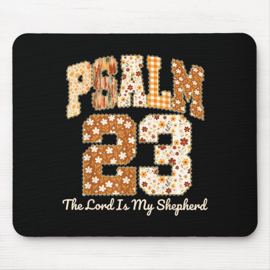 Psalm 23 The Lord Is My Shepherd Christian Fall Th Mousepad (Vorne)