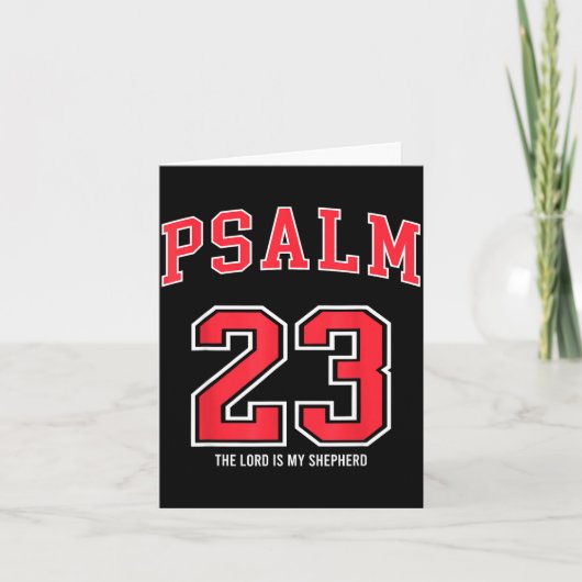 Psalm 23 The Lord Is My Shepherd Christian Footbal Karte (Vorderseite)