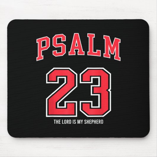 Psalm 23 The Lord Is My Shepherd Christian Footbal Mousepad (Vorne)