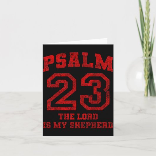 Psalm 23 The Lord Is My Shepherd  Karte (Vorderseite)