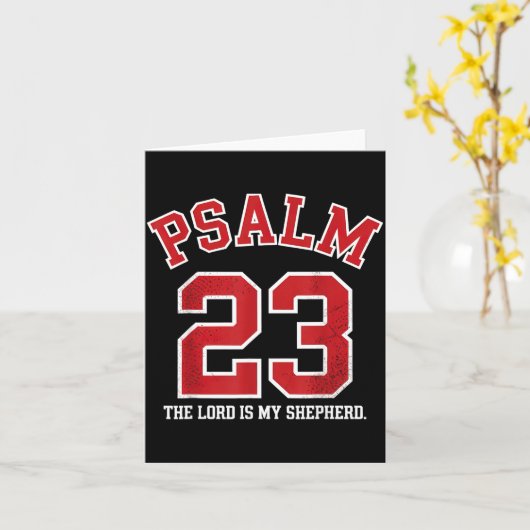 Psalm 23 The Lord Is My Shepherd Karte (Gelbe Blume)