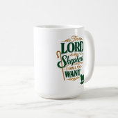 Psalm 23 The Lord Is My Shepherd Mug Kaffeetasse (VorderseiteRechts)