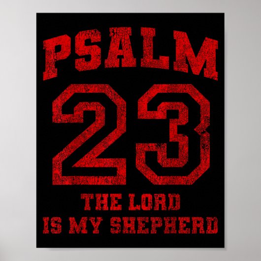 Psalm 23 The Lord Is My Shepherd Poster (Vorne)