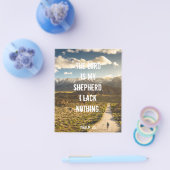 Psalm 23 The LORD is my shepherd, Scripture Poster Flyer (Einzeln)