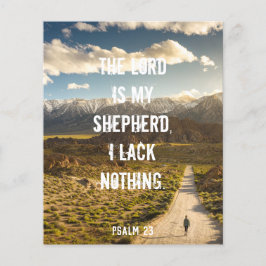 Psalm 23 The LORD is my shepherd, Scripture Poster Flyer