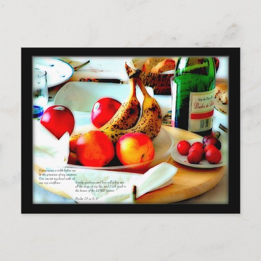 Psalm 23 v 5, 6| Postkarte (Vorderseite)