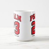 Psalm 23 Varsity Sports Red Black Christlich Kaffeetasse (Mittel)