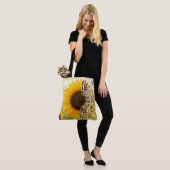 Psalm 23 Vers 4 in Sonnenblume Tasche (Am Model)
