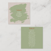 Psalm 23 Verse Mitteilungskarte (Vorne/Hinten)