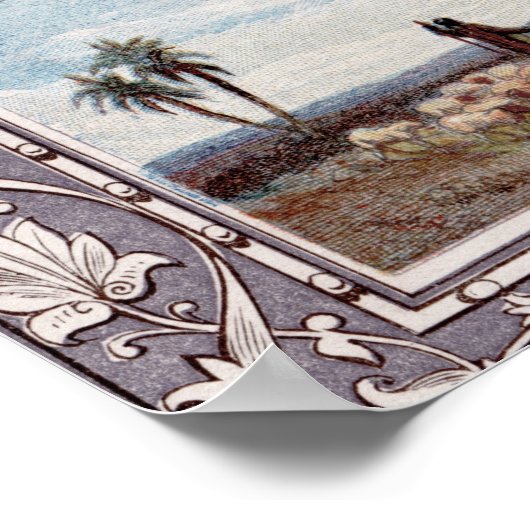 Psalm 23 Vintag Poster (Ecke)