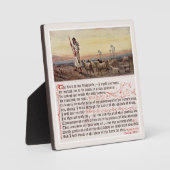 Psalm 23 Vintage Art Tabletop  Fotoplatte (Vorderseite)